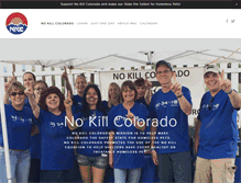 Tablet Screenshot of nokillcolorado.org